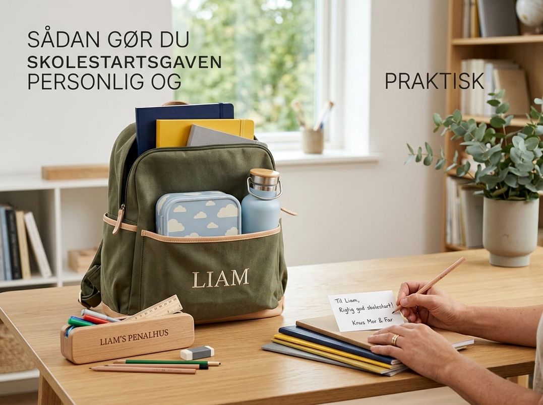 Sådan gør du skolestartsgaven personlig og praktisk