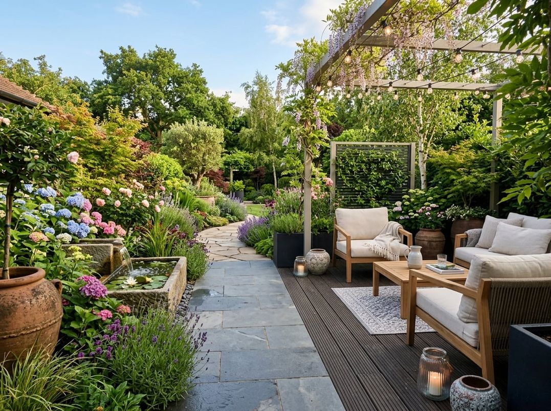 Hyggelig oase i haven