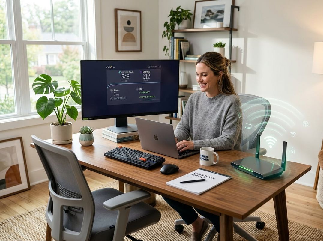 Den bedste gave du kan give dig selv og hjemmekontoret er godt internet