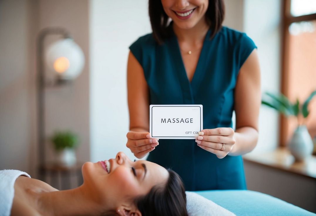 Kvinde der får massage