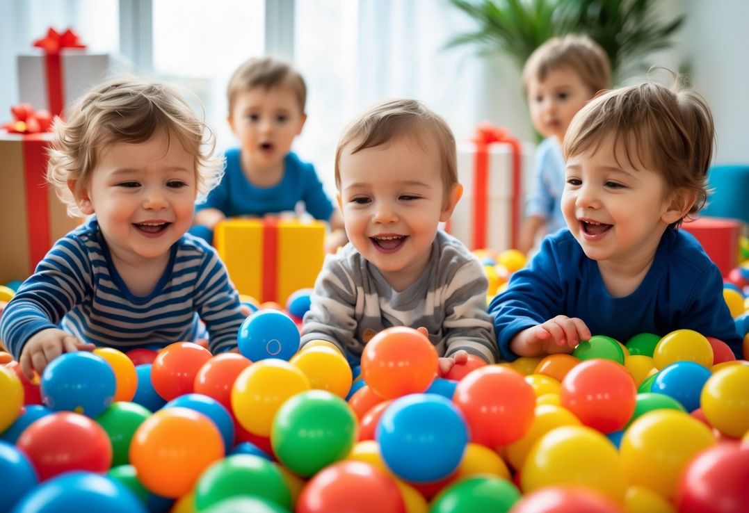 Giv de mindste et sjovt boldbassin med bolde i gave